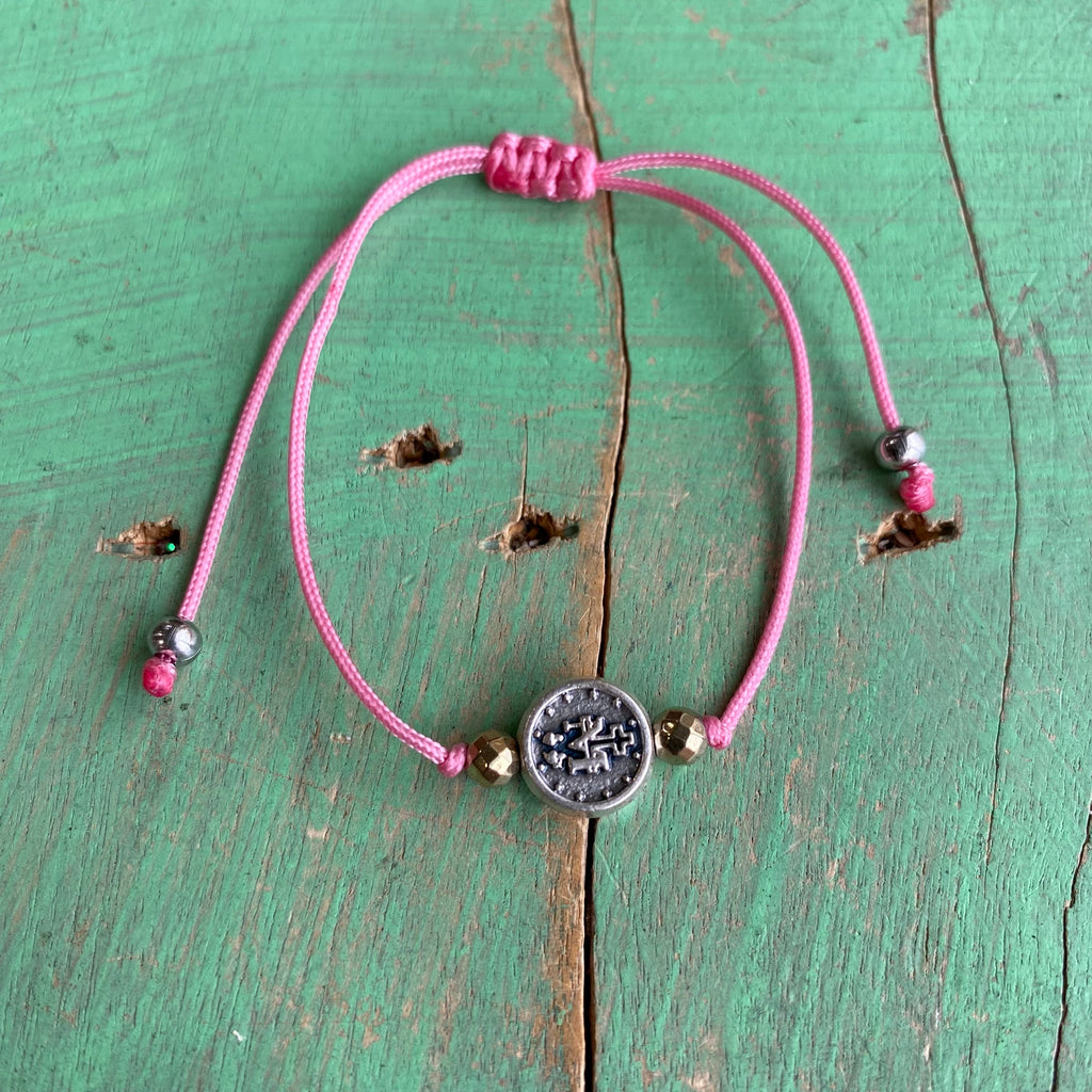 Miraculous Medal Cord Bracelet