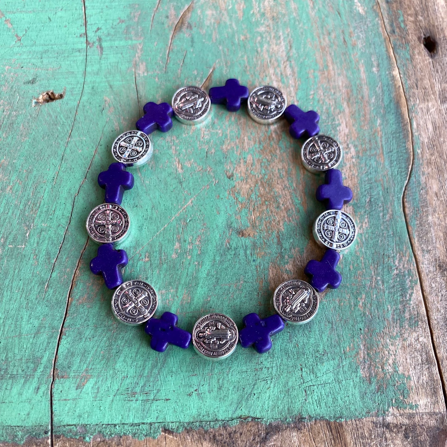 Cross Bead Blessings Bracelet
