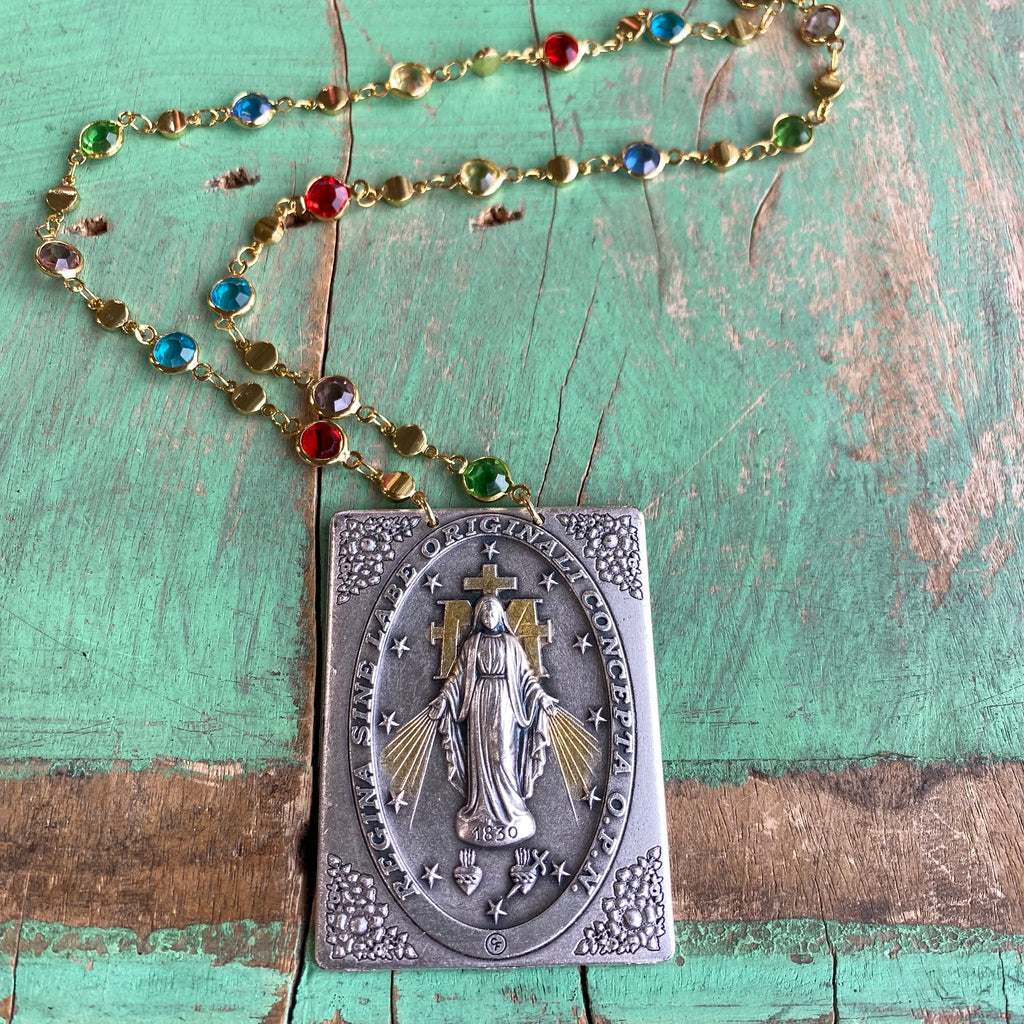 Big Italian Scapular Inspired Necklaces