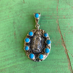Sterling Silver OLG Pendants with Natural Stones