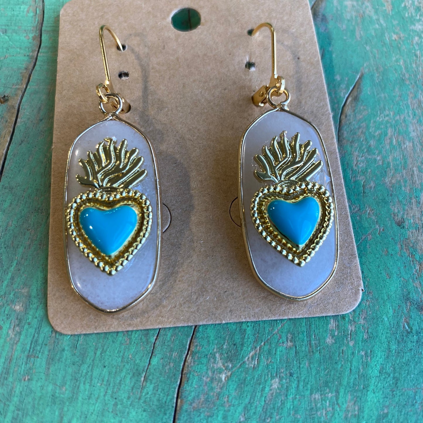Hannah Sacred Heart Earrings