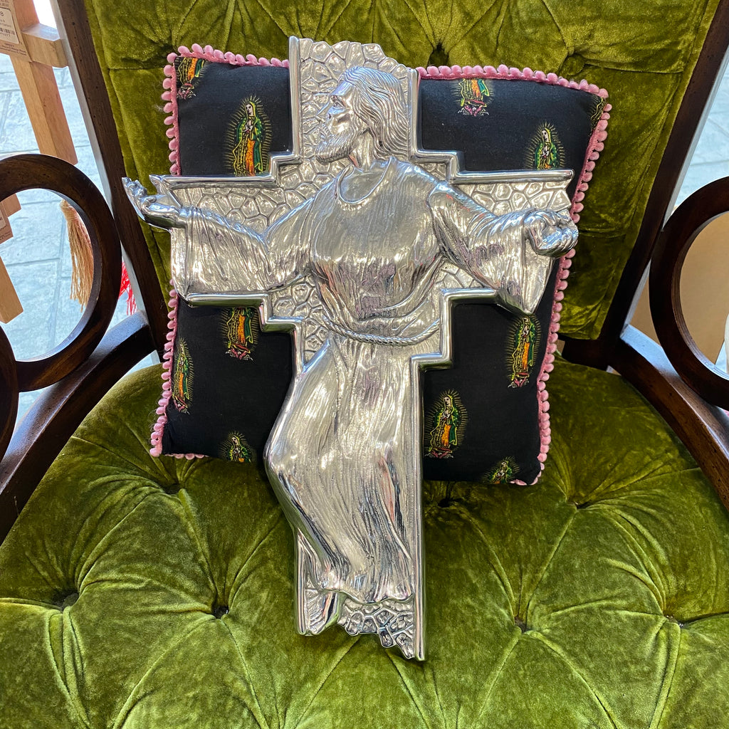 Pewter Jesus Wall Cross