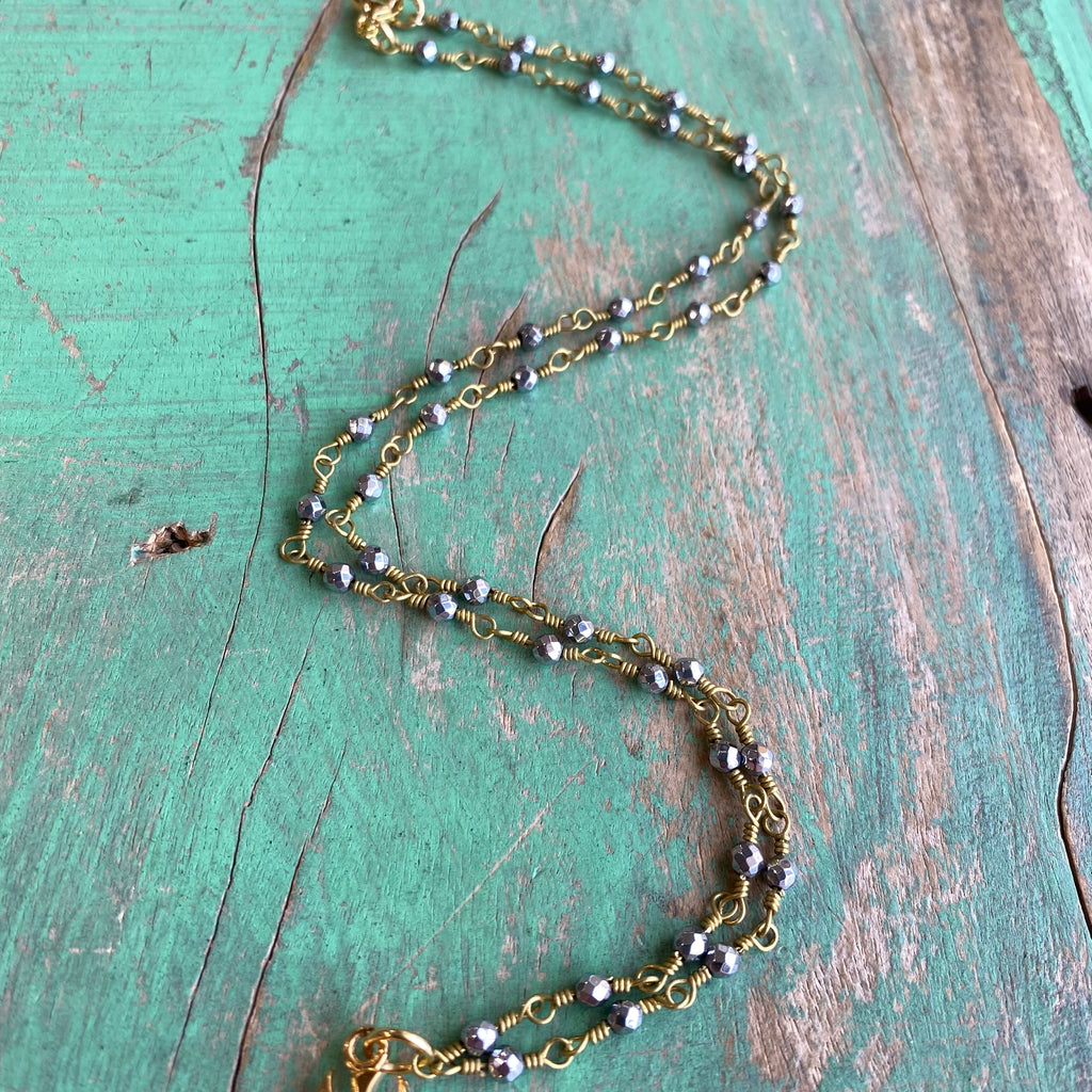 Sacred Heart and Holy Spirit Cross Necklace