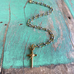 Sacred Heart and Holy Spirit Cross Necklace