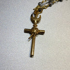 Sacred Heart and Holy Spirit Cross Necklace