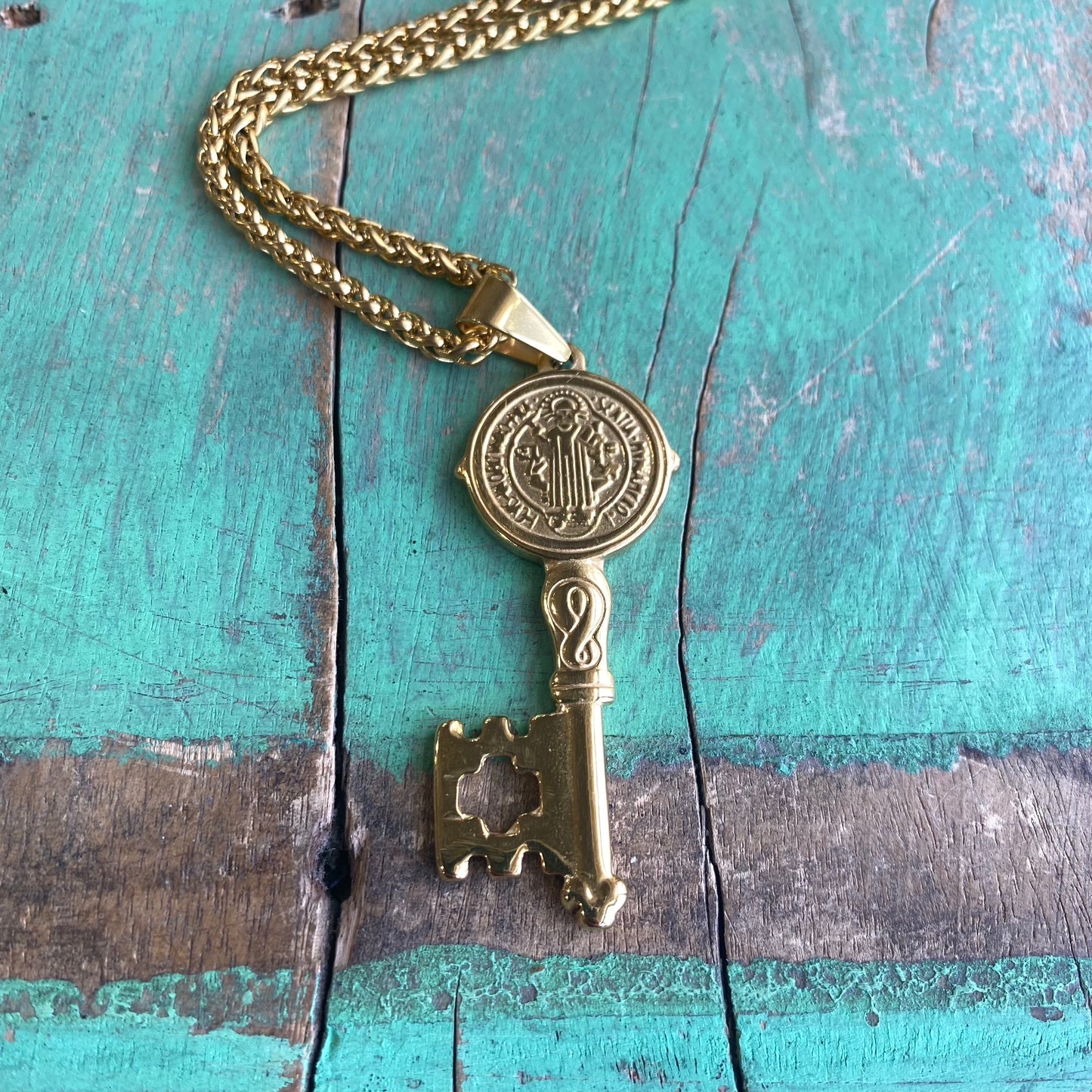 St Benedict Protection Key Necklace