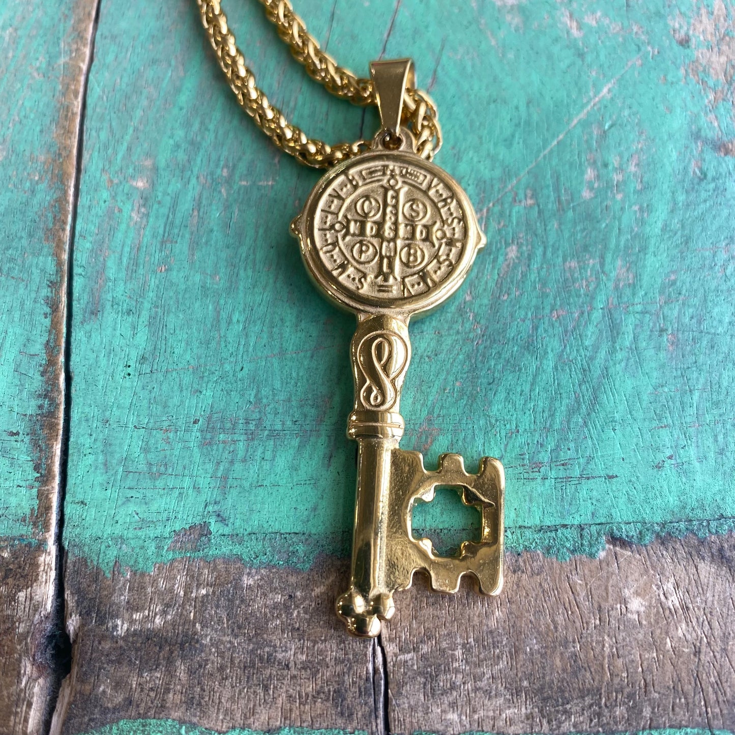St Benedict Protection Key Necklace