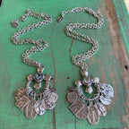 Crystal Cross Saint Charm Necklace