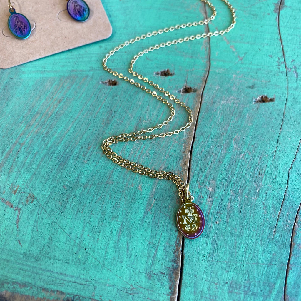 Iridescent Miraculous Medal Set