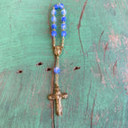 Miraculous Medal Frosted Bead Decade Rosaries