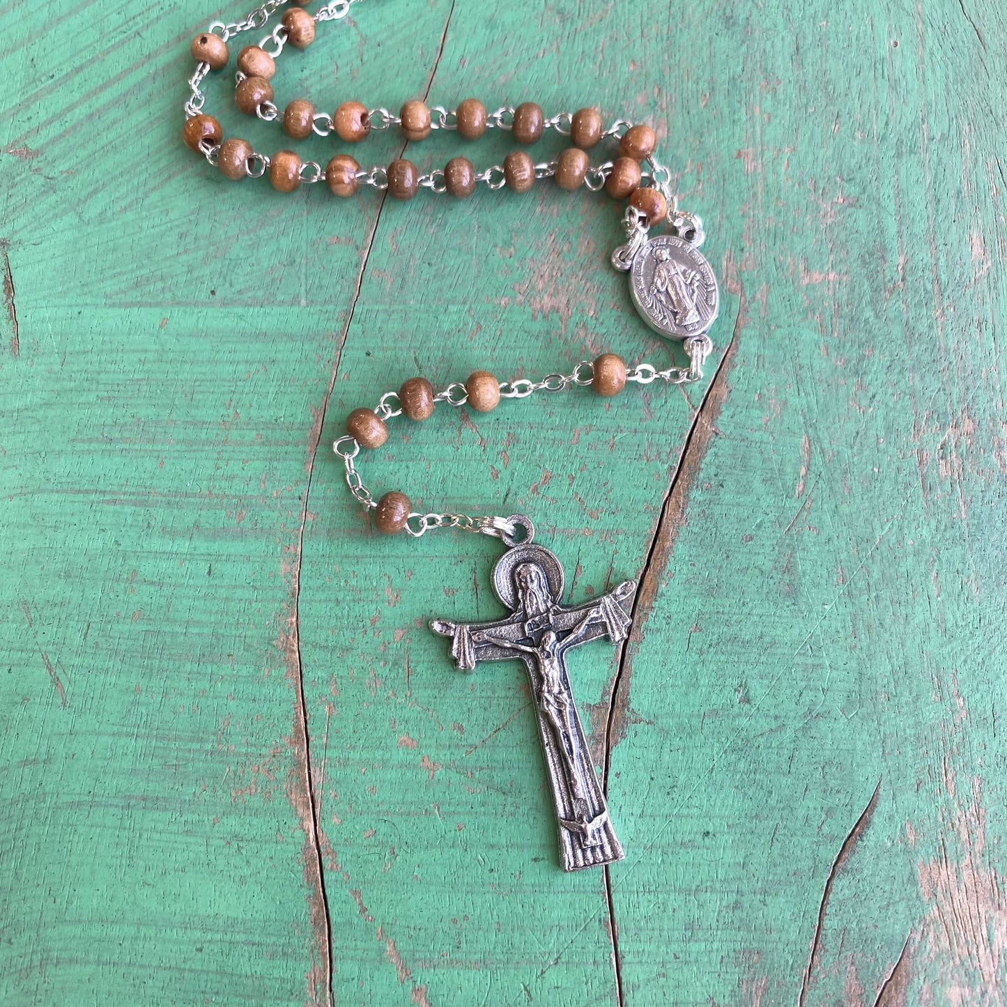 Small Olive Wood Rosary