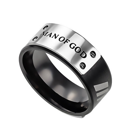 Black MLX "Man of God" Ring