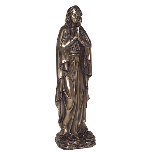 Bronze Finish 19" Madonna Statue
