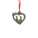 Nativity Heart Ornament