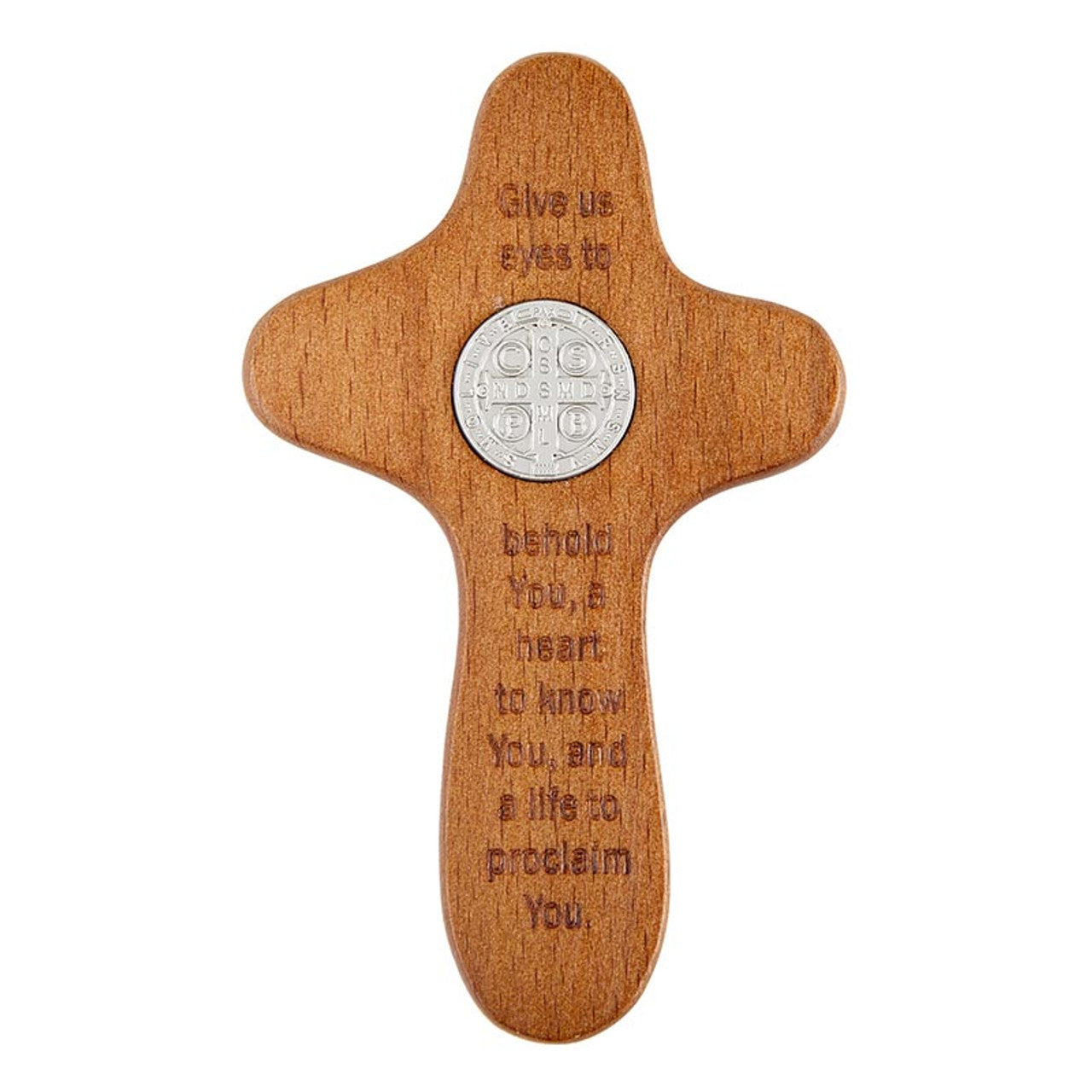 Wooden Palm Prayer Cross
