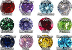 Sterling Silver Birthstone Studs