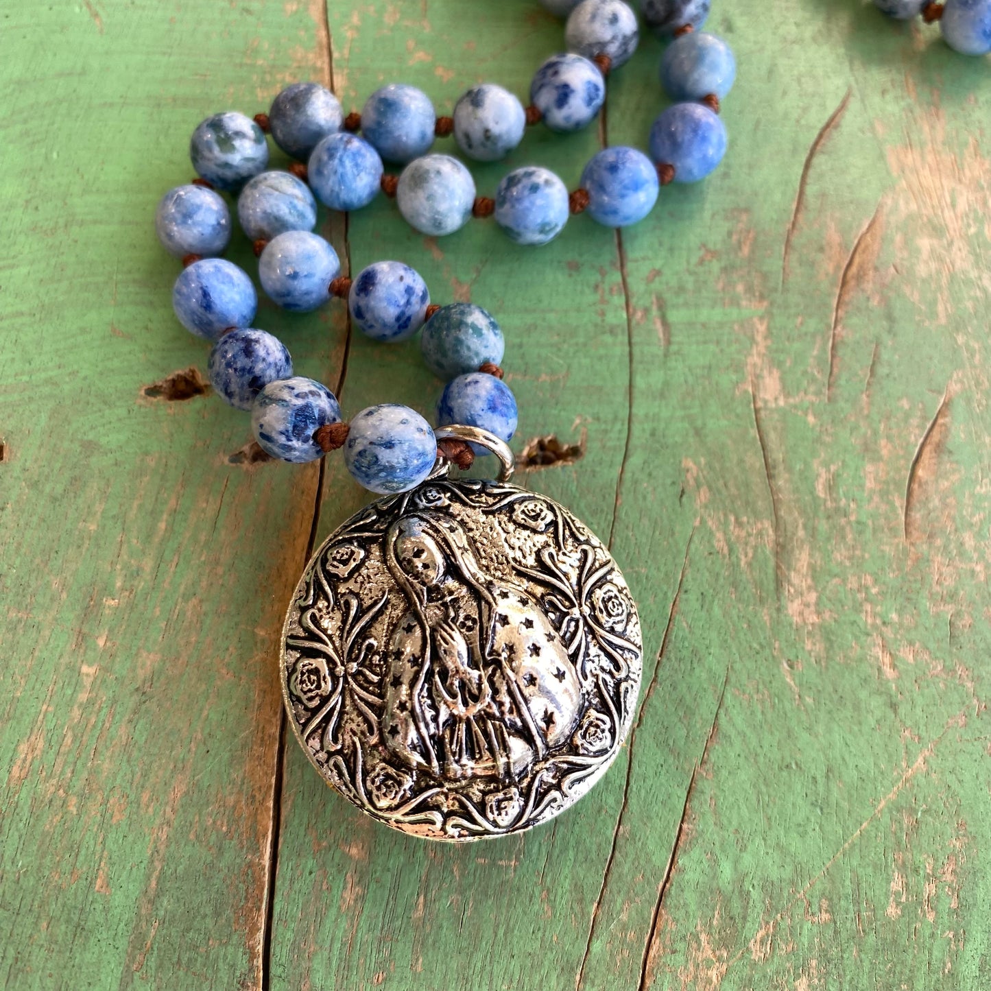 Knotted Bubble OLG Blue Sky Necklace