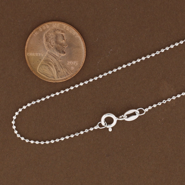 Sterling Silver Diamond Cut Chain