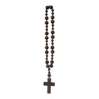 Big Wood Bead Rosary Inspired Decor