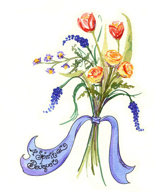 Spiritual Bouquet Greeting Cards