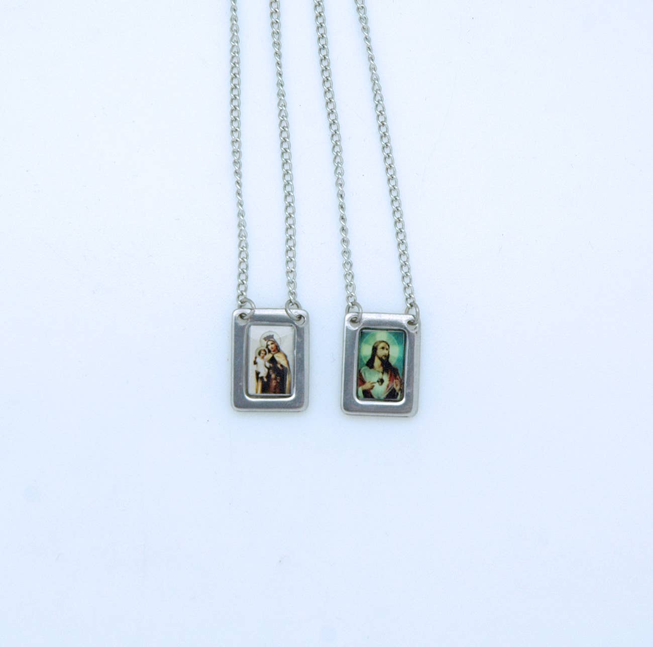 Stainless Steel Scapular with Color Images