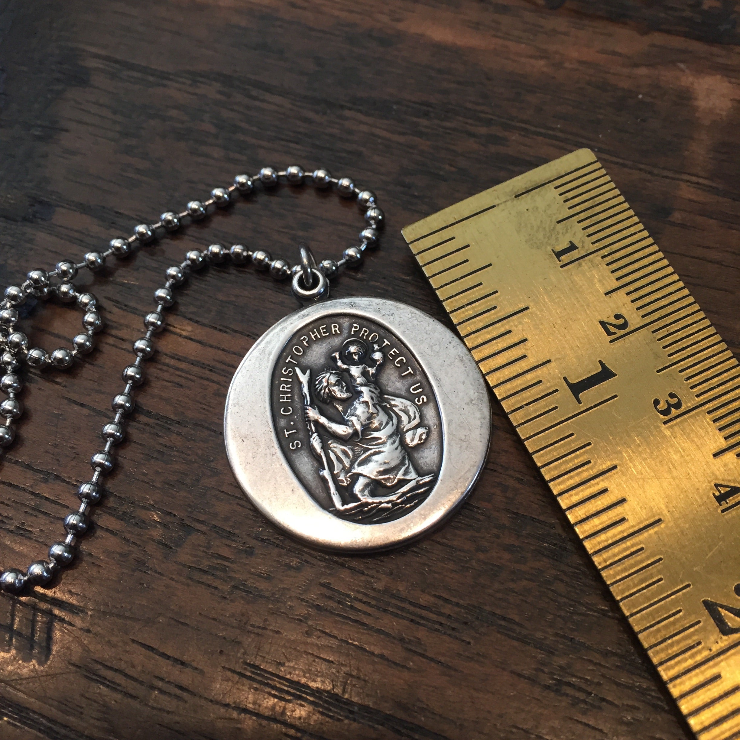 Stainless Steel Ball Chain Prayer Necklace