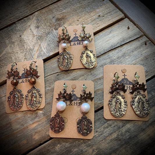 Ave María Vintage Inspired Earrings