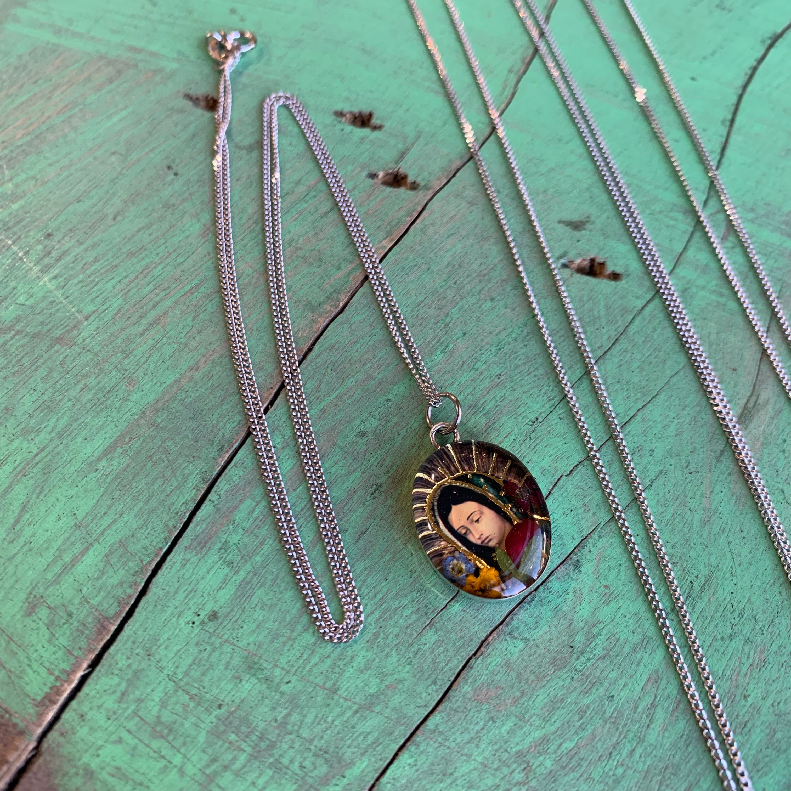 Sterling Silver Colorful OLG Necklace