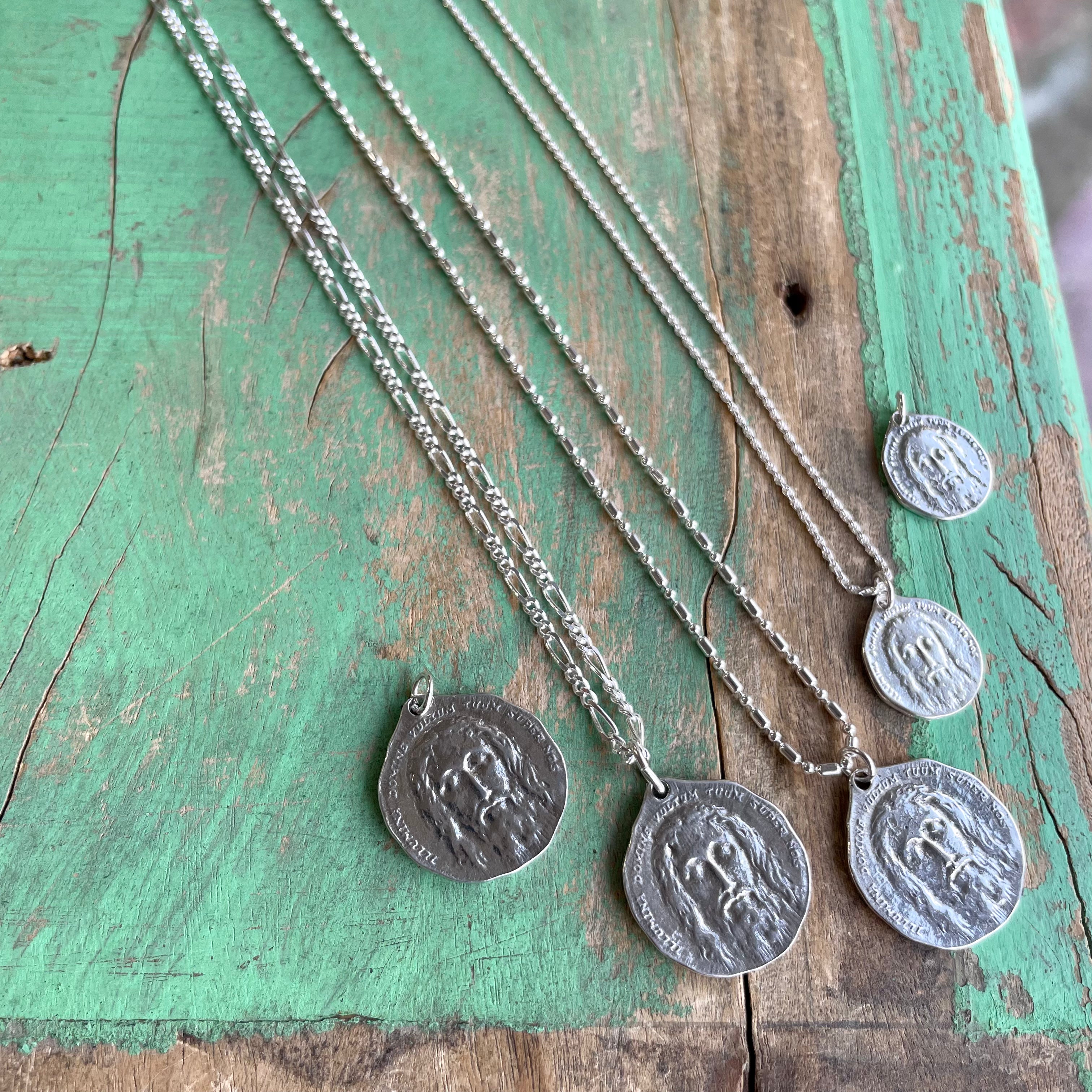 Holy Face of Jesus Sterling Silver Medallions