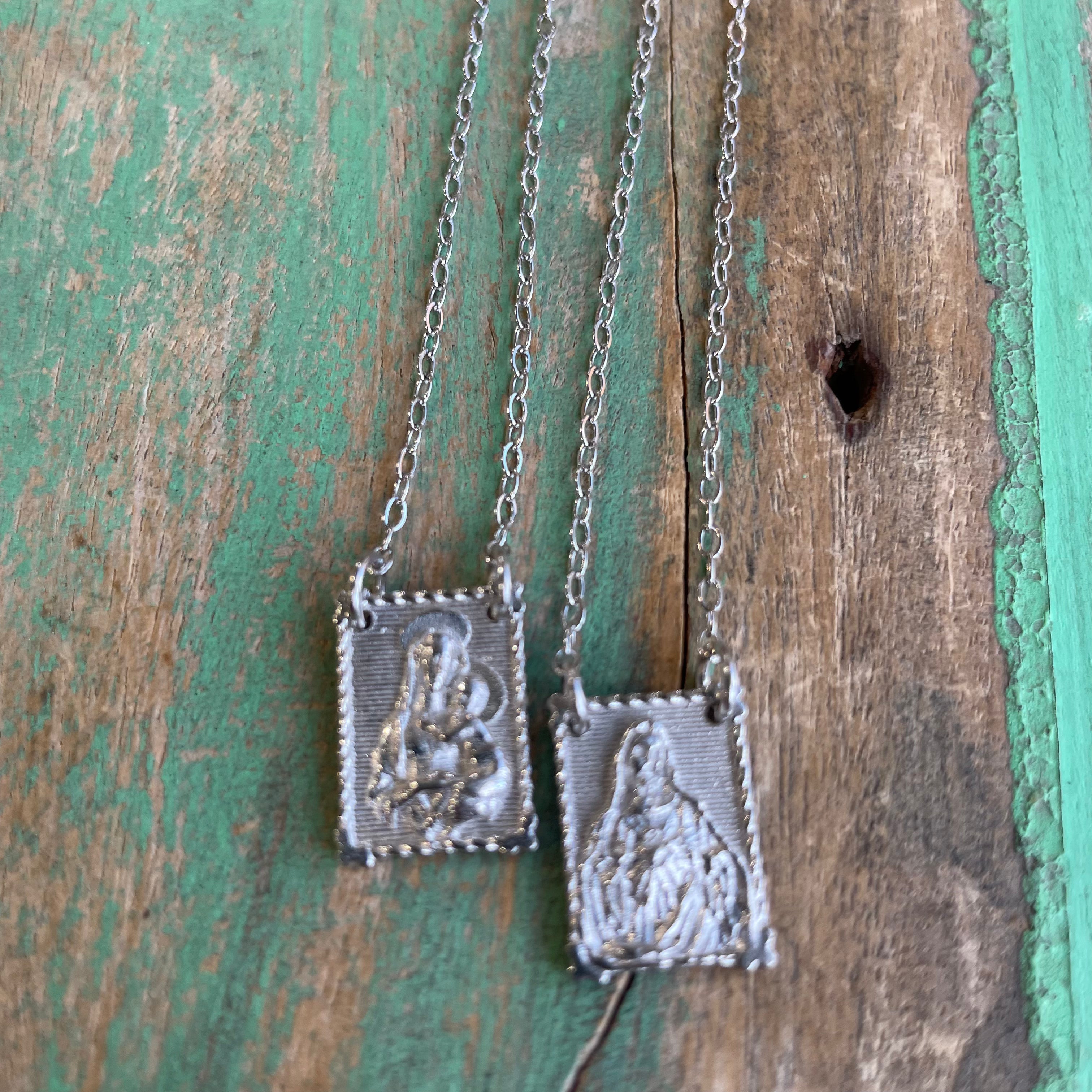 Italian Sterling Silver Scapular