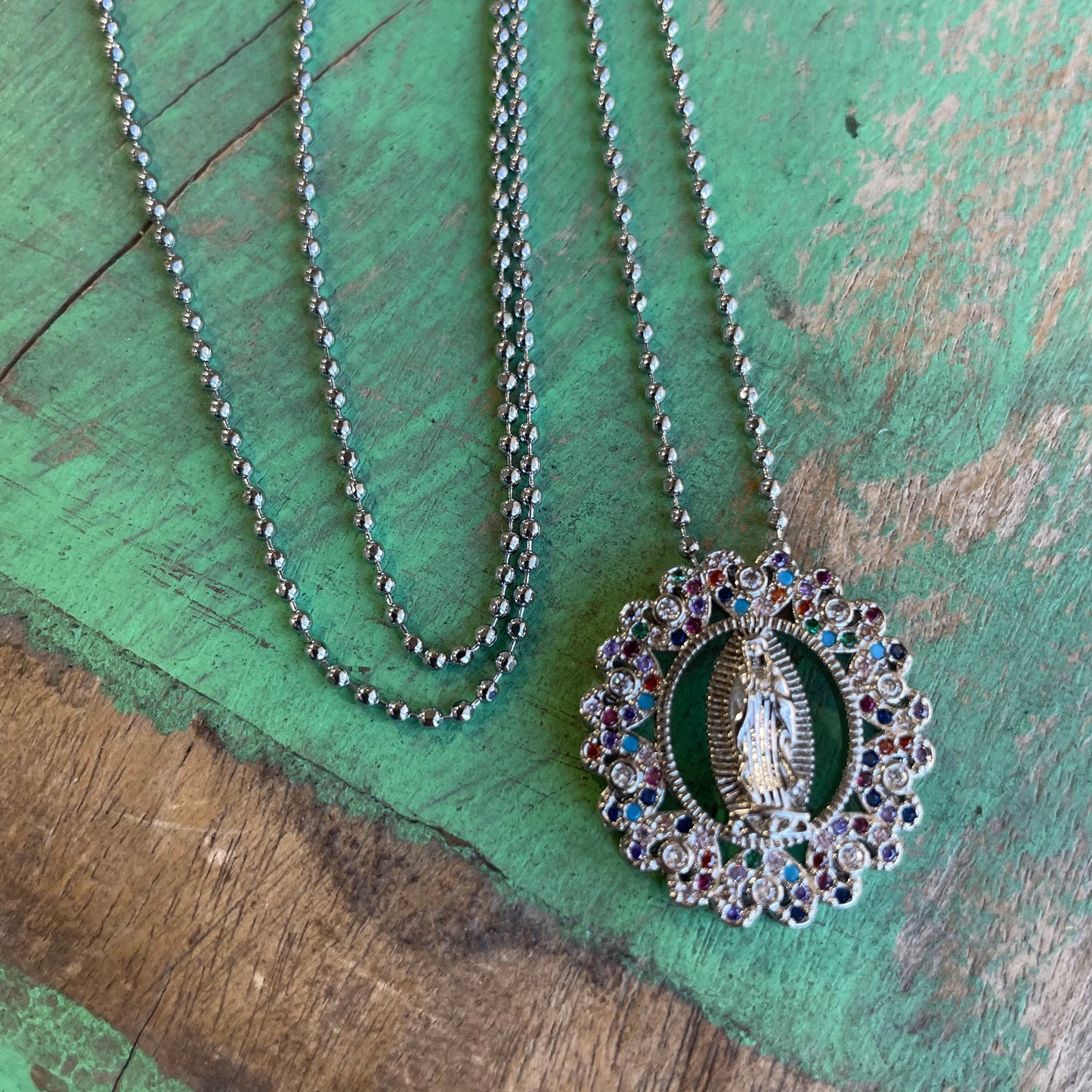 Colorful Shimmer Our Lady of Guadalupe