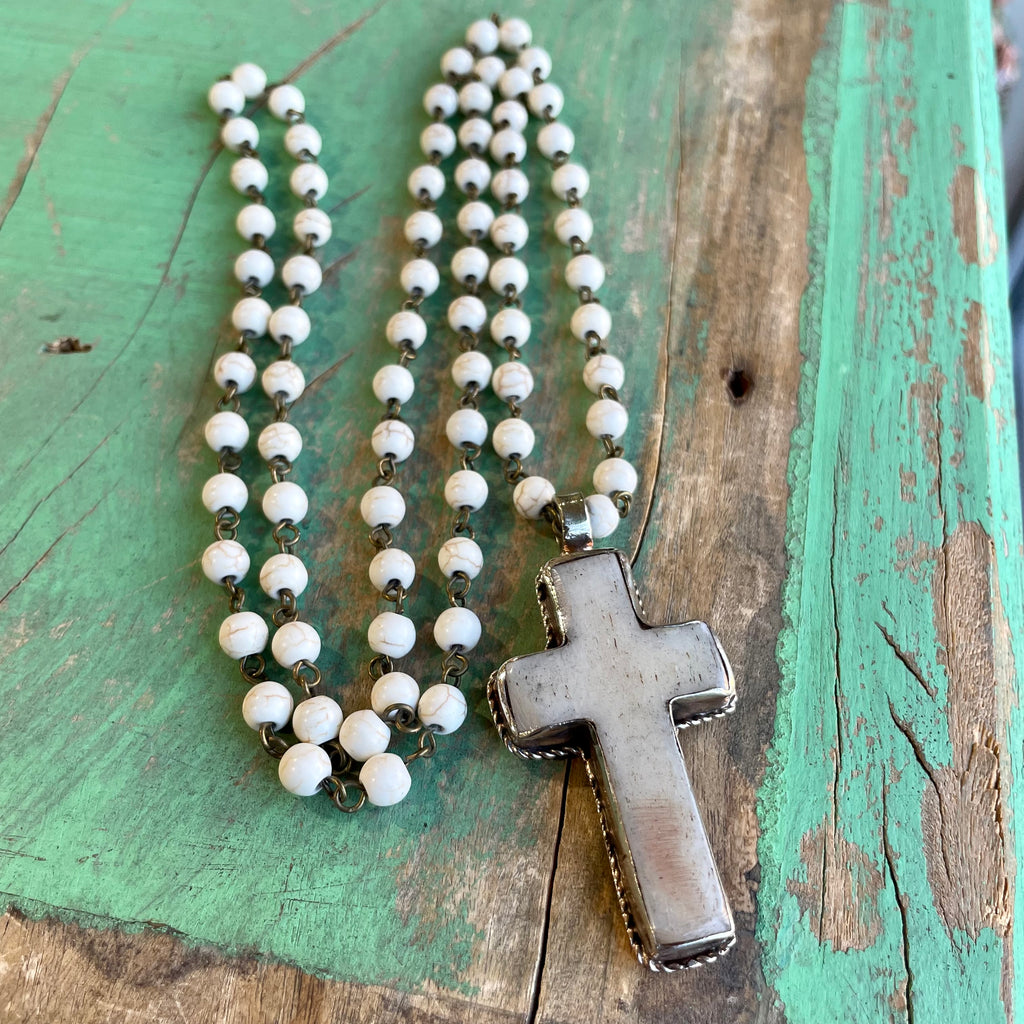 Long Pure Cross Necklace