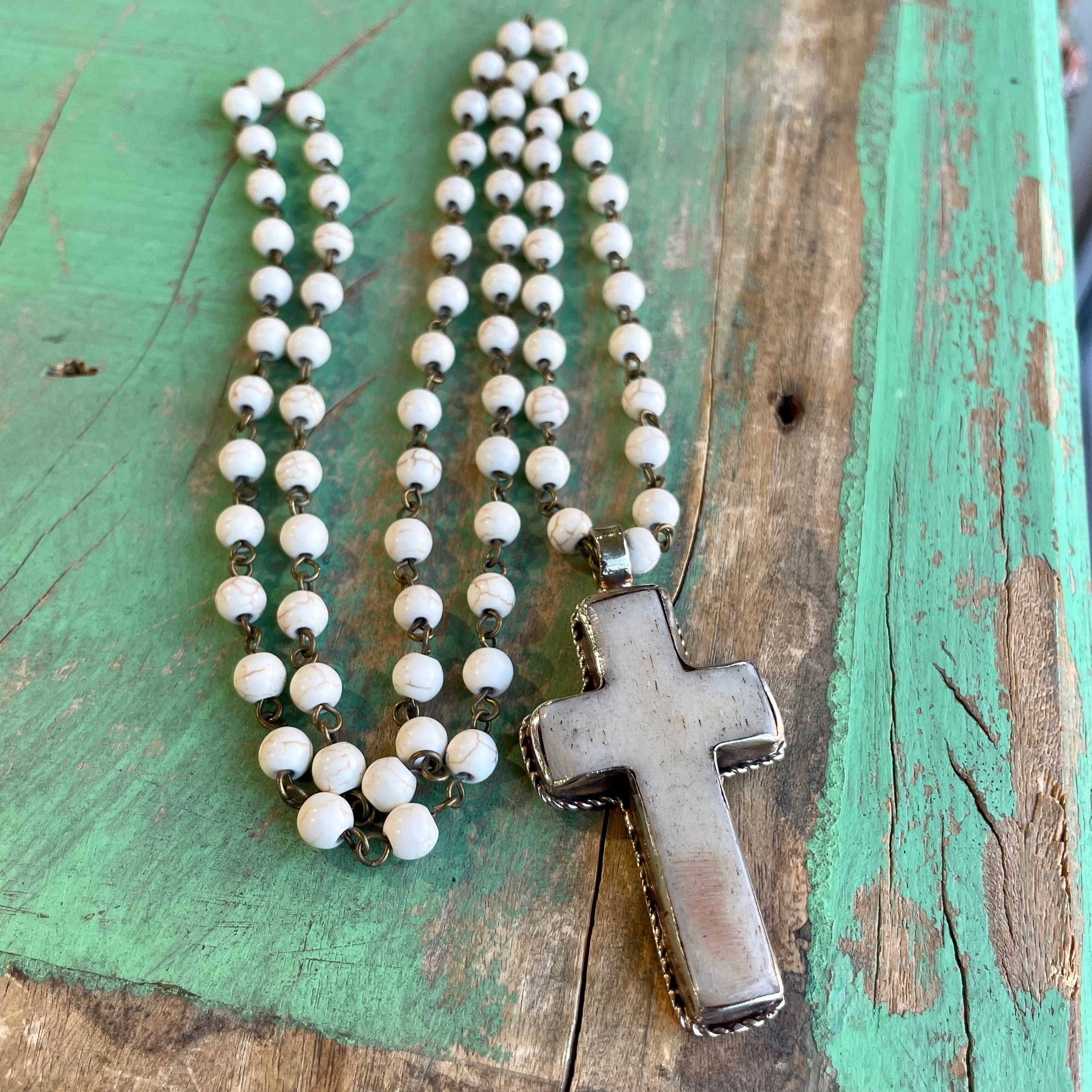 Long Pure Cross Necklace
