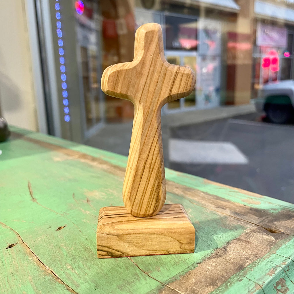 Wood Standing Hand Cross