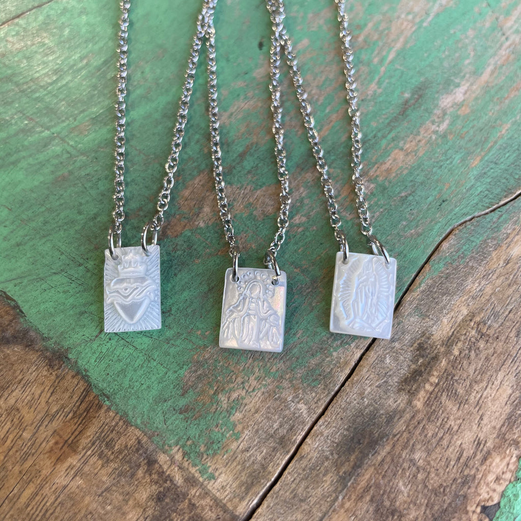 Dainty Stainless Steel Scapular Necklace