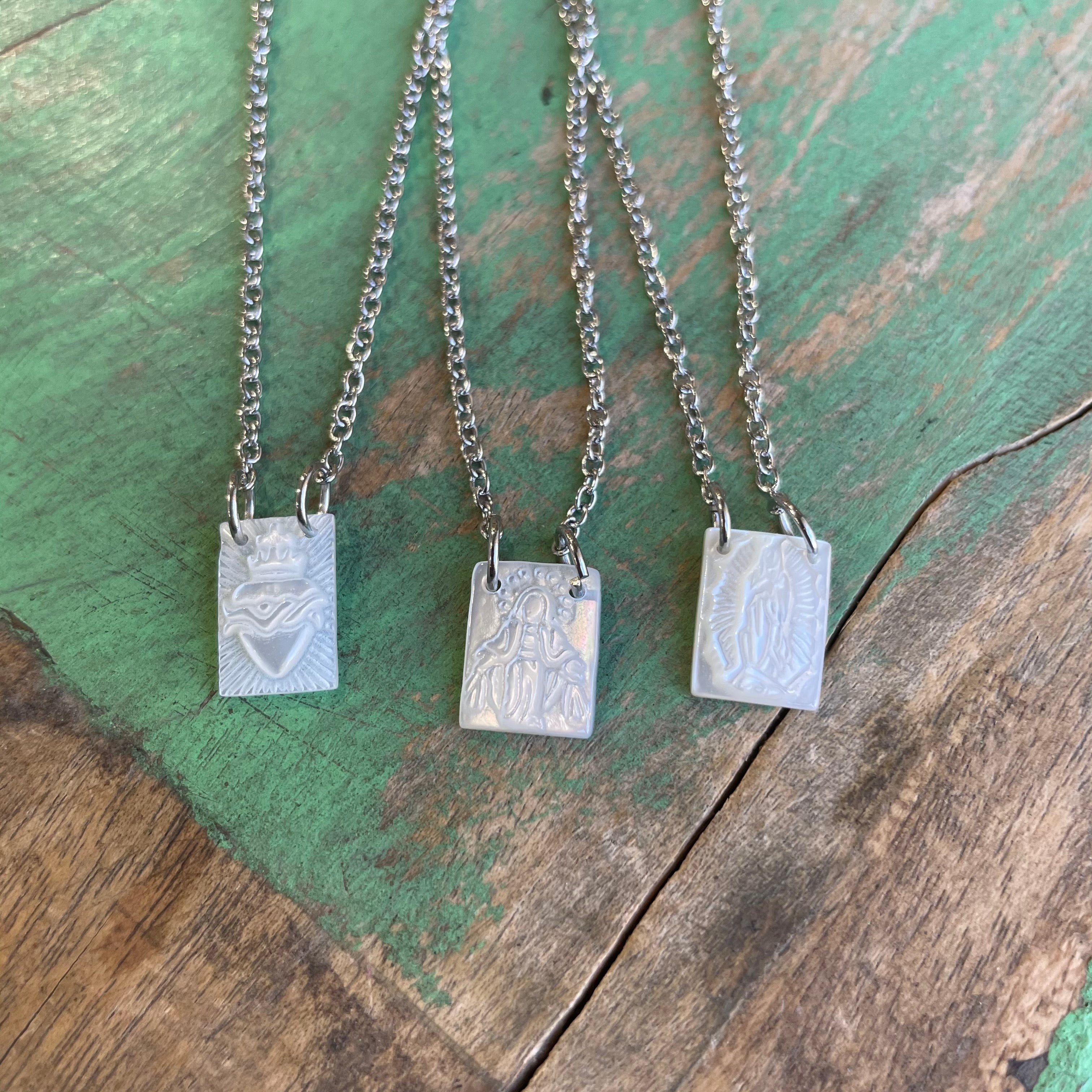 Dainty Stainless Steel Scapular Necklace
