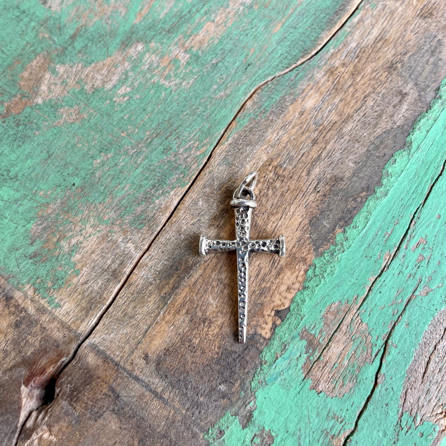 Sterling Silver Small Nails Cross