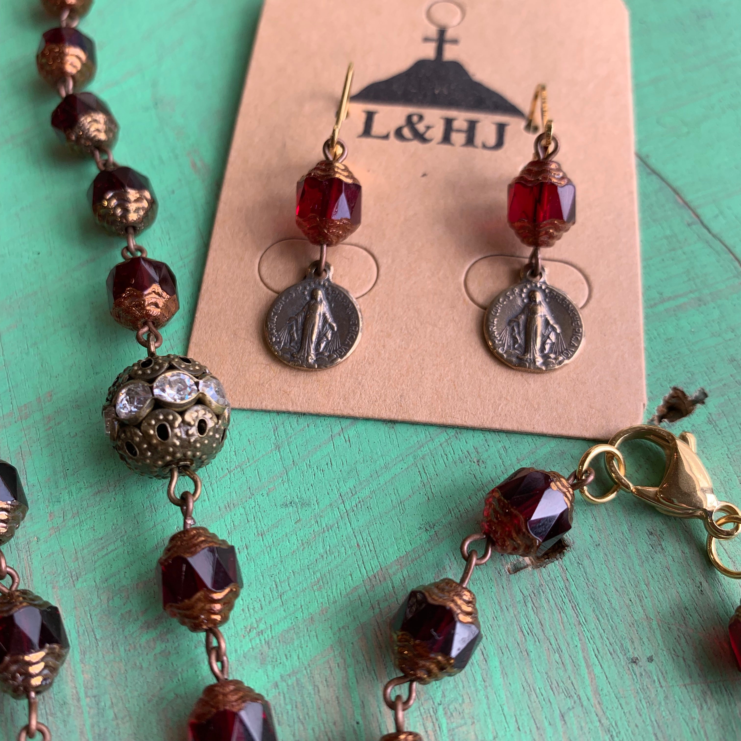 Miraculous Medal Red Set