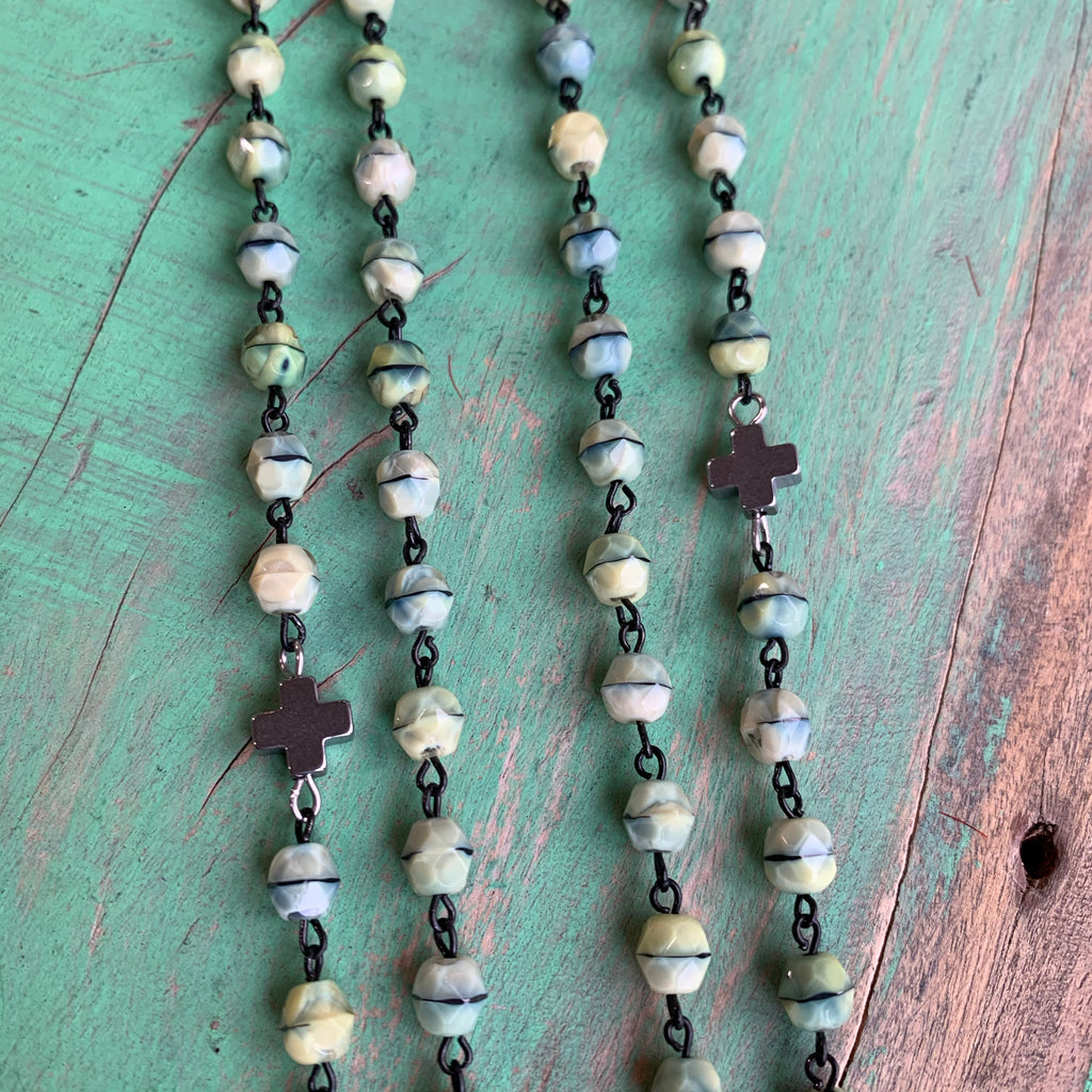 Green Tiger Eye Faith Necklace