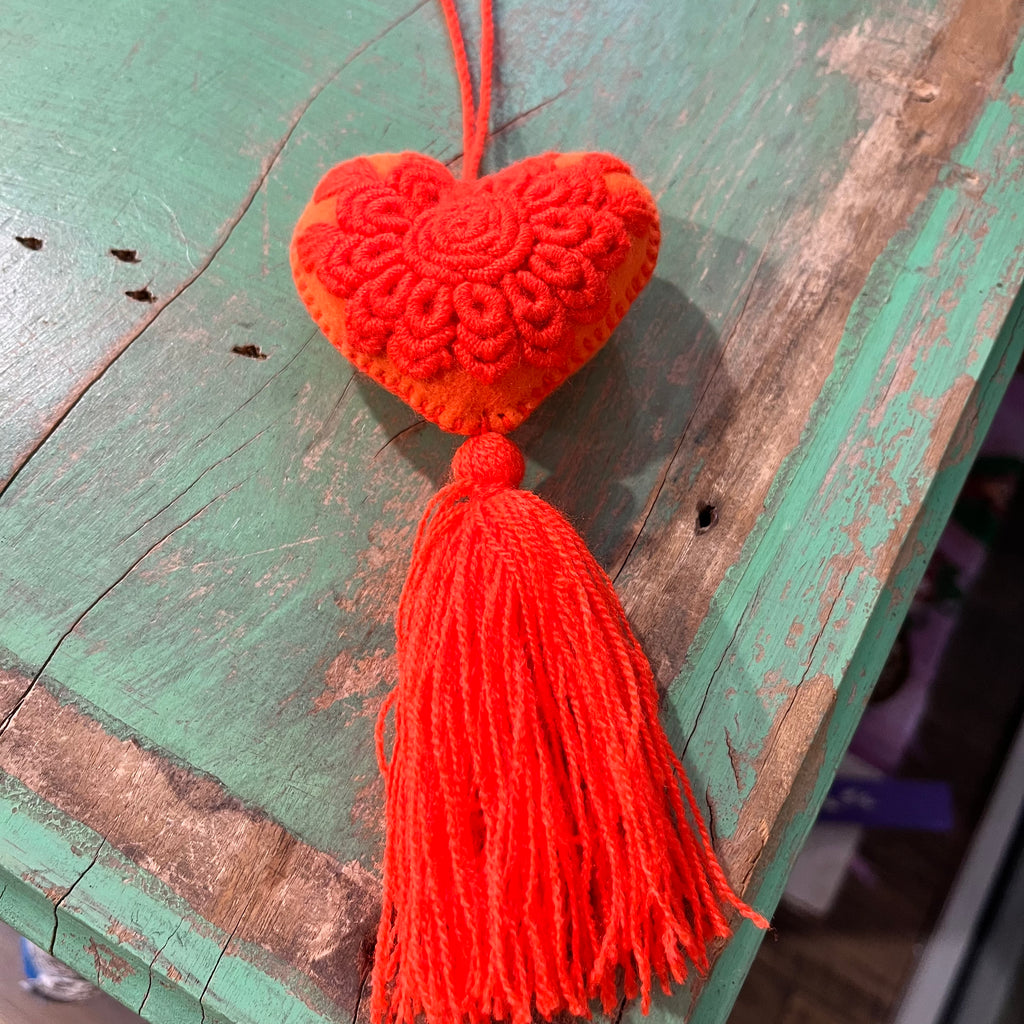 Solid Heart Tassel Blessings