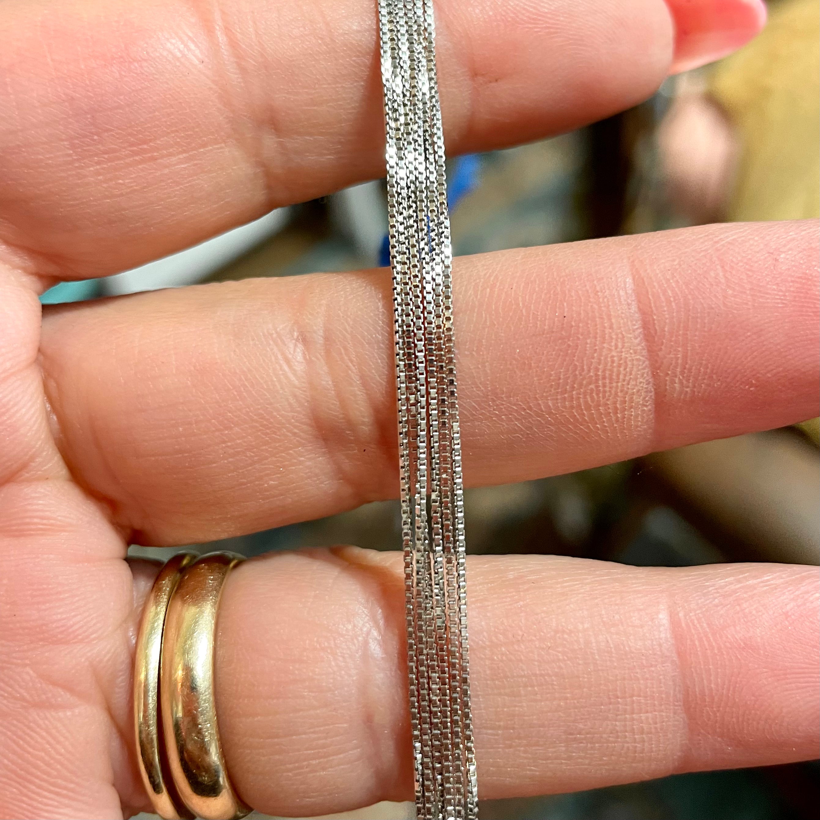 Sterling Silver Platuna Box Chain