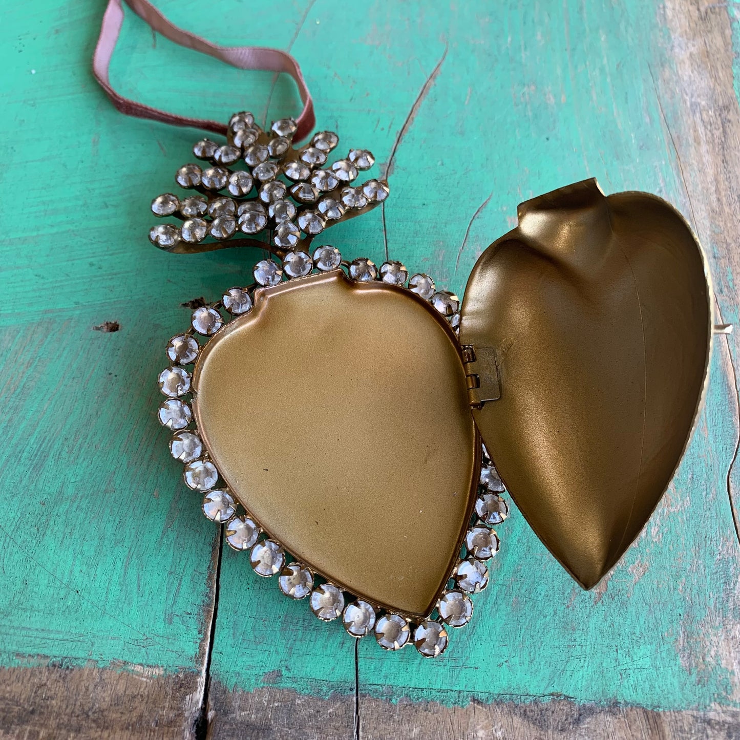 Jeweled Sacred Heart Box