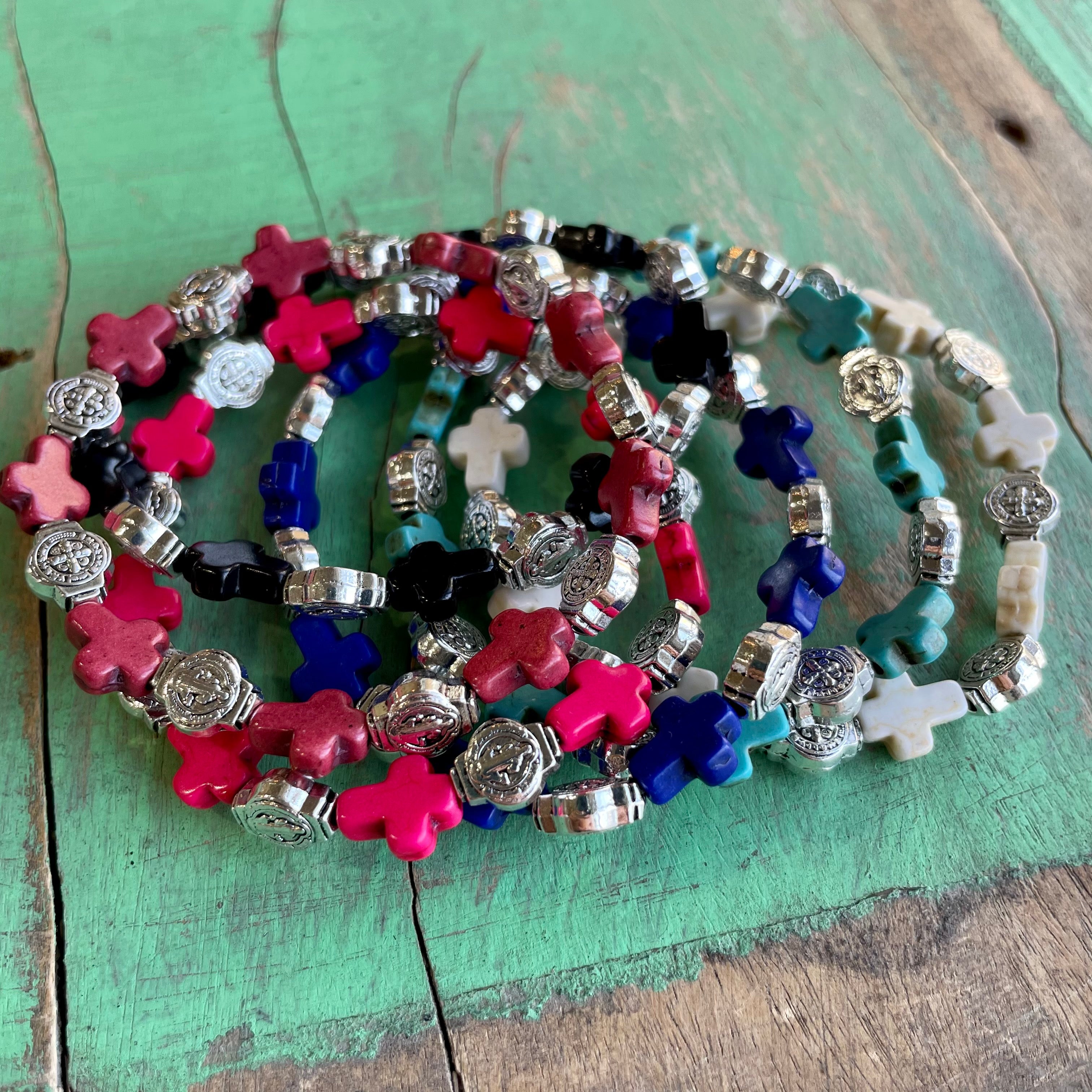 Cross Bead Blessings Bracelet
