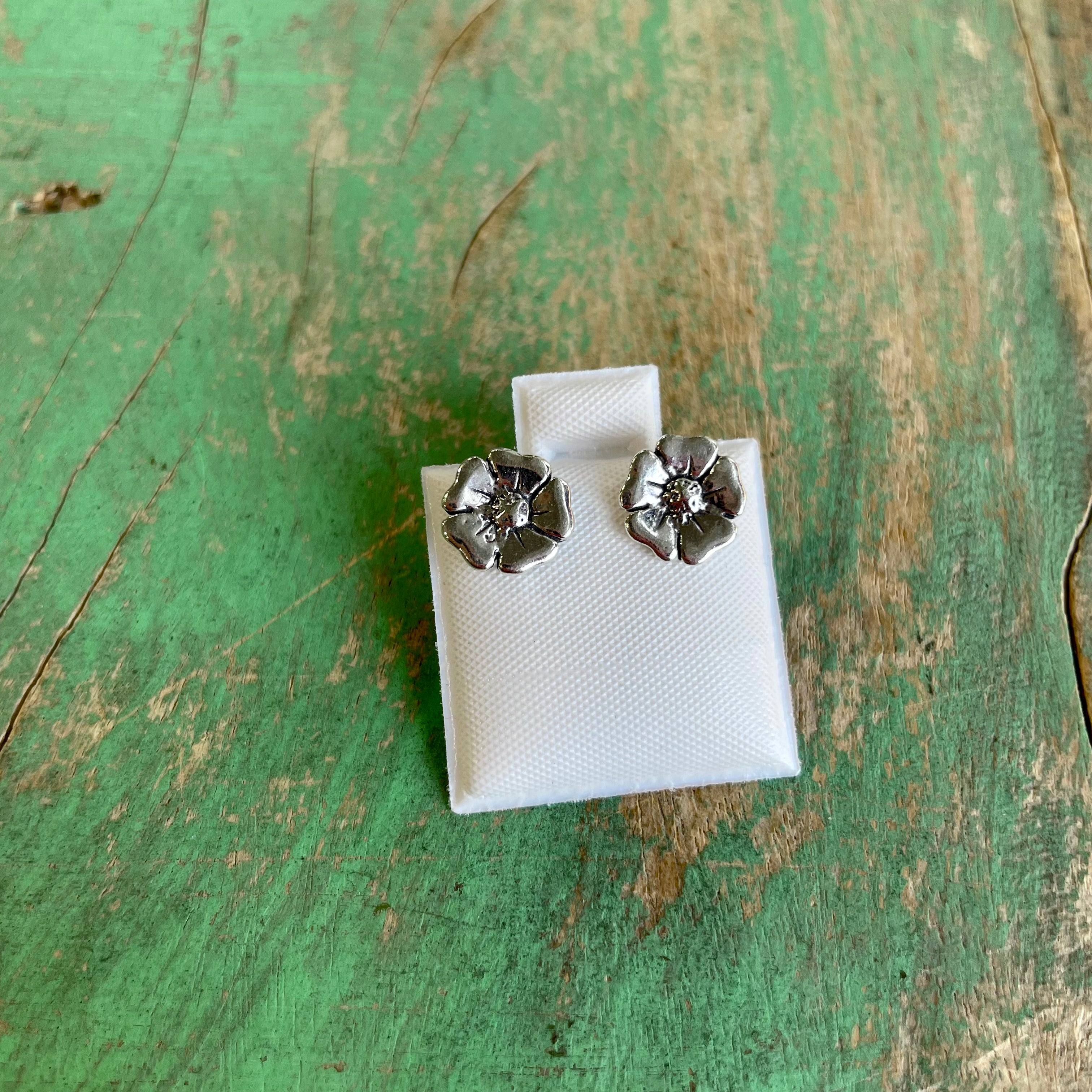 Sterling Flower Studs