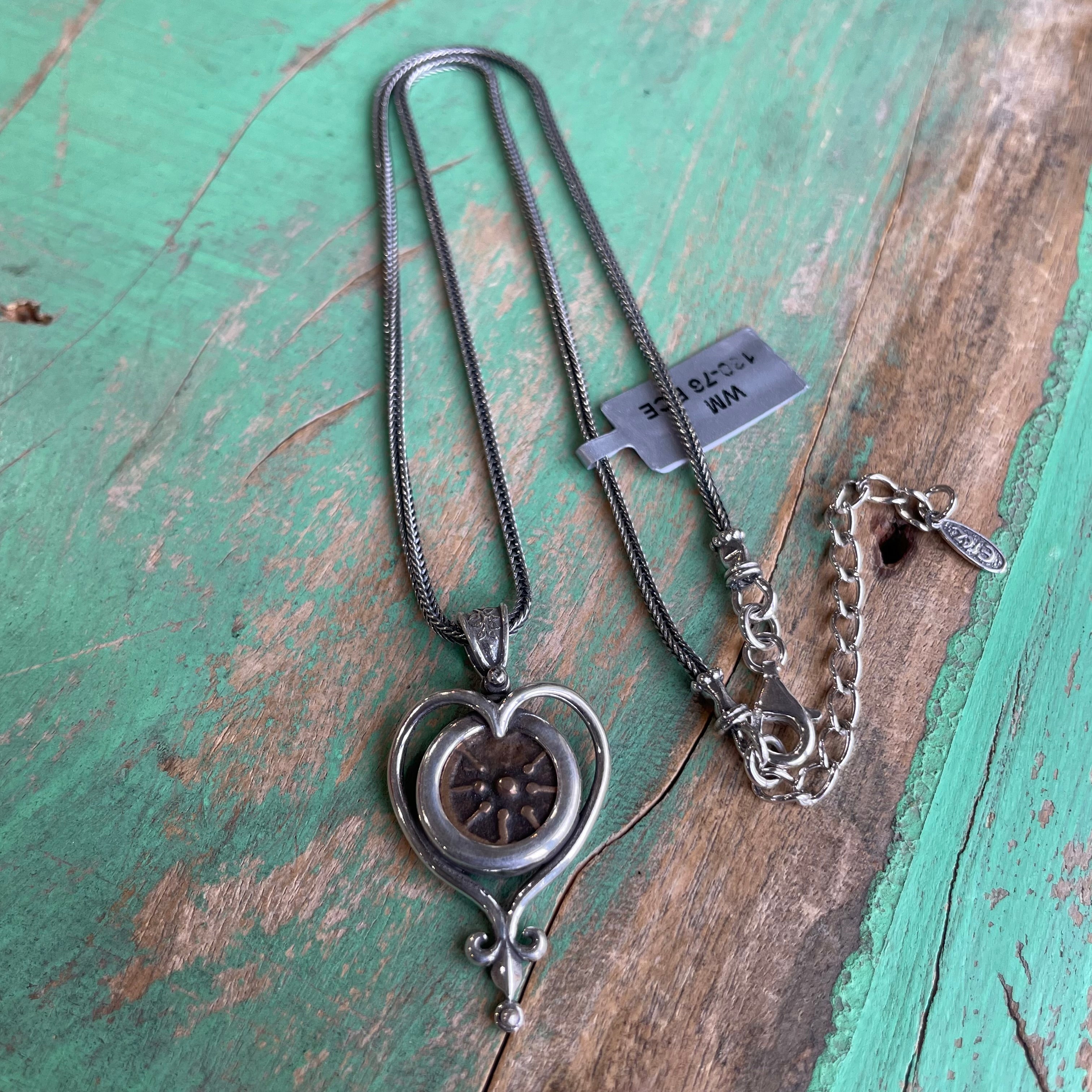 Sterling Silver Heart Pendant Widow’s Mite