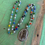 Colorful Crystal OLG Necklace, Earrings, and Bracelet