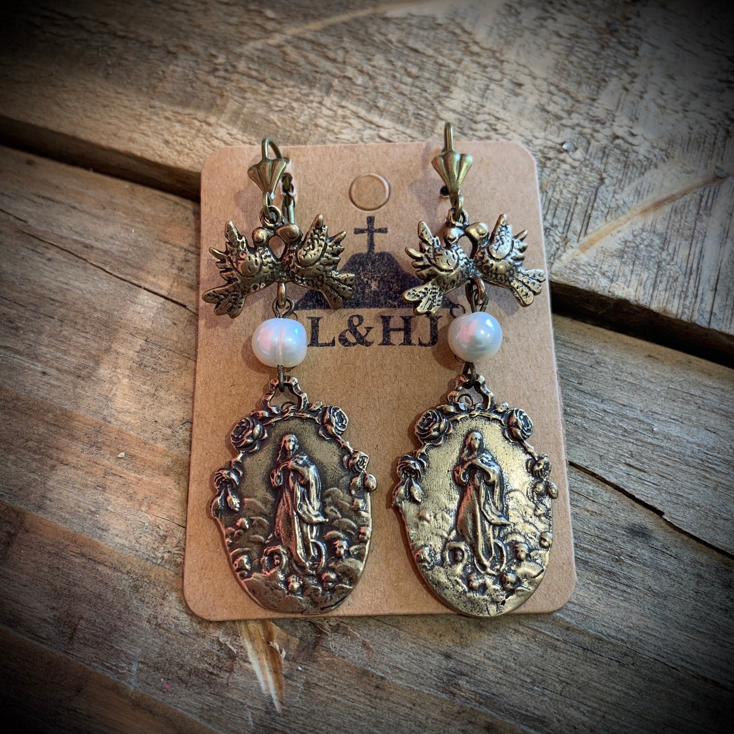 Ave María Vintage Inspired Earrings