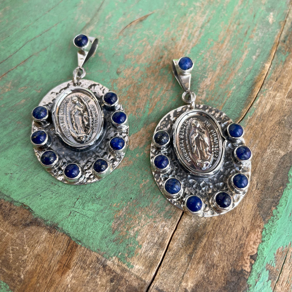 Sterling Silver Lapis OLG Pendant