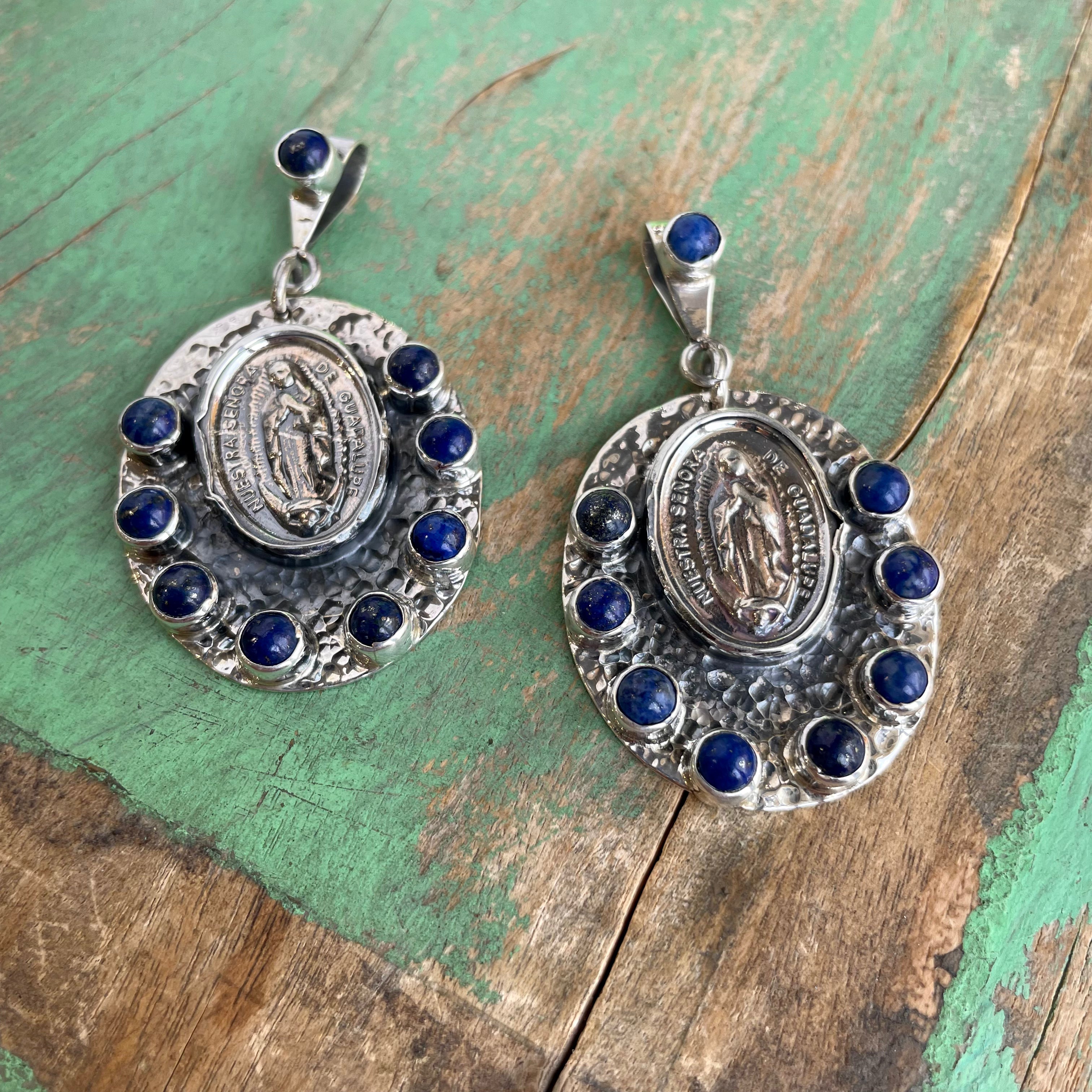 Sterling Silver Lapis OLG Pendant