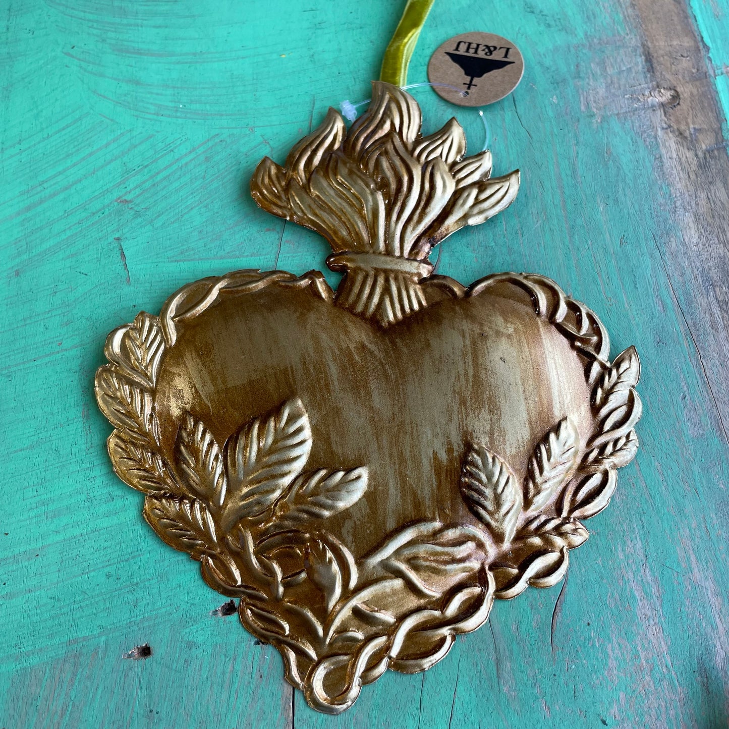 Vines Sacred Heart Ornament